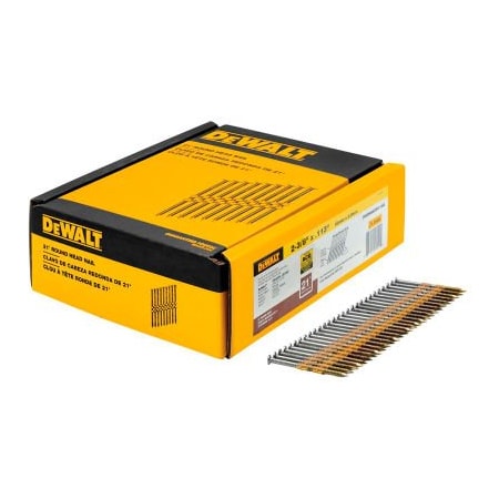 Dewalt Collated Framing Nail, 2-3/8 in L, Galvanized, 21 Degrees DWRHS8DR113G